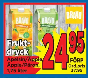 Supergrossen Fruktdryck erbjuda