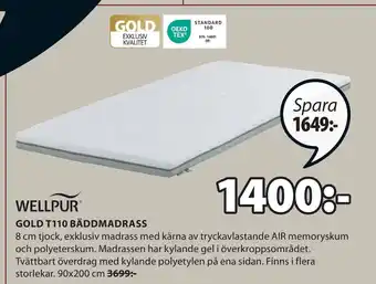 JYSK GOLD T110 BÄDDMADRASS erbjuda