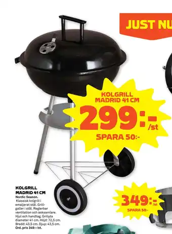 Stora Coop KOLGRILL MADRID 41 CM erbjuda