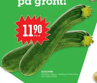 Willys Hemma ZUCCHINI erbjuda