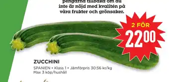 Willys ZUCCHINI erbjuda