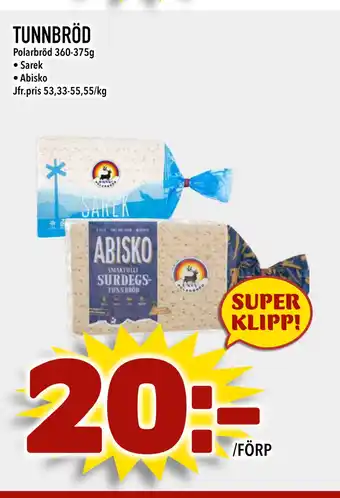 Nya Pulsen TUNNBRÖD erbjuda