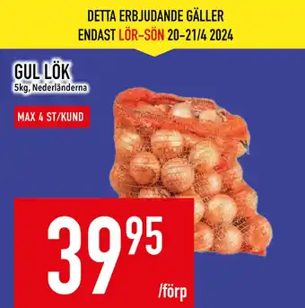 Matdax GUL LÖK erbjuda