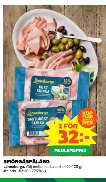 Coop Daglivs SMÖRGÅSPÅLÄGG erbjuda