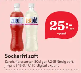 Hemköp Sockerfri saft erbjuda