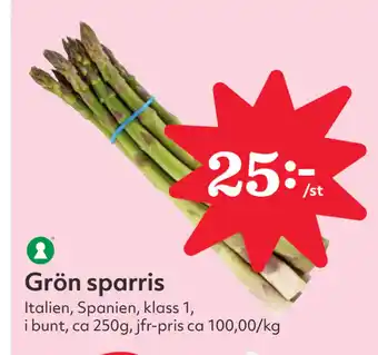 Hemköp Grön sparris erbjuda