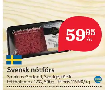 Hemköp Svensk nötfärs erbjuda