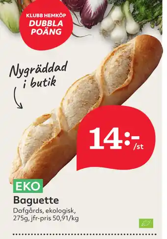 Hemköp Baguette erbjuda