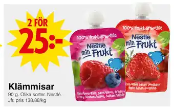 Matöppet Klämmisar erbjuda