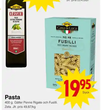 Matöppet Pasta erbjuda