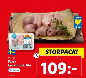 Lidl Färsk kycklinglårfilé erbjuda