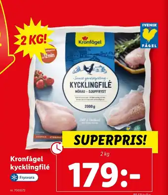 Lidl Kronfågel kycklingfilé erbjuda