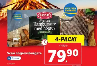 Lidl Scan högrevsburgare erbjuda