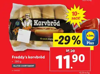 Lidl Freddy's korvbröd erbjuda