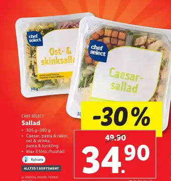 Lidl CHEF SELECT Sallad erbjuda