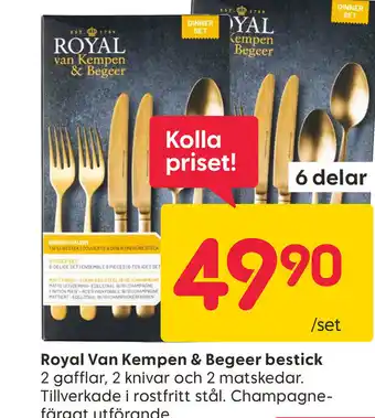 Rusta Royal Van Kempen & Begeer bestick erbjuda