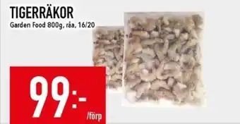 Matdax Garden food tigerräkor erbjuda