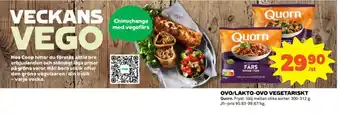 Coop Quorn vegofärs erbjuda