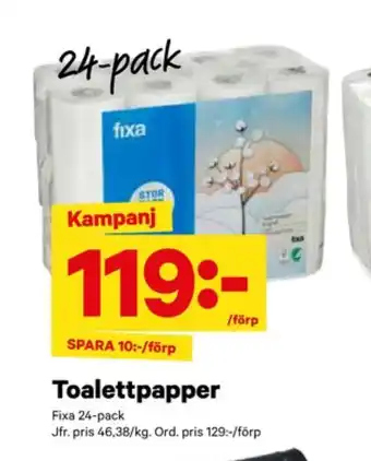 City Gross Fixa toalettpapper erbjuda