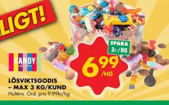ÖoB Candy collection lösviktsgodis erbjuda