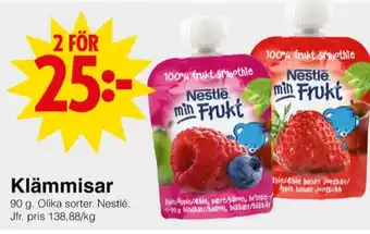 Matöppet Nestlé barnmat erbjuda