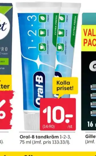 Rusta Oral-b tandkräm erbjuda