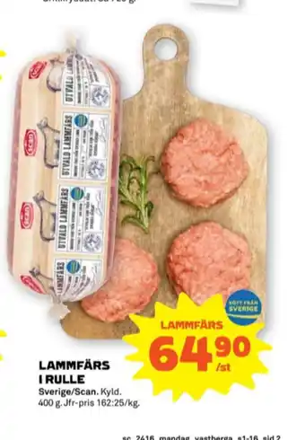 Stora Coop Scan lammfärs erbjuda