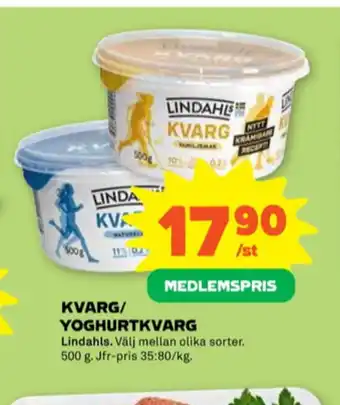 Stora Coop Lindahls kvarg erbjuda