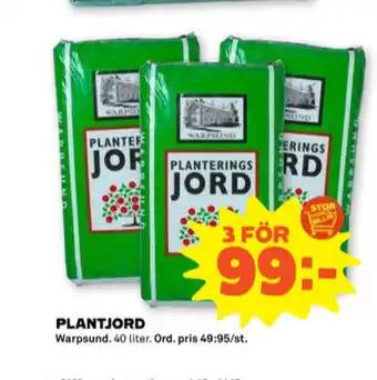 Stora Coop Warpsund plantjord erbjuda