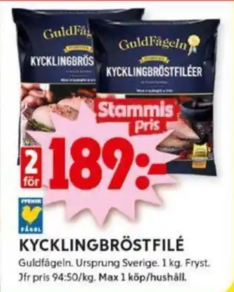 ICA Kvantum KYCKLINGBRÖSTFILÉ erbjuda