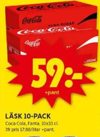 ICA Kvantum LÄSK 10-PACK erbjuda