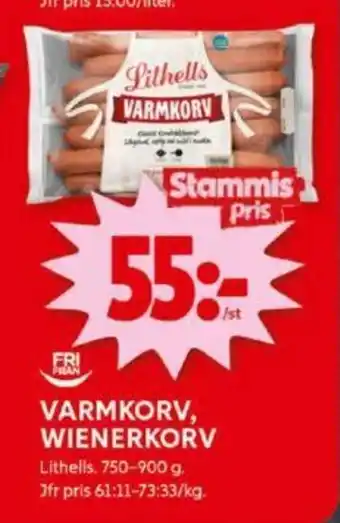 ICA Kvantum VARMKORV, WIENERKORV erbjuda