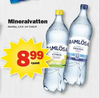 Pekås Citrus citrus mineralvatten erbjuda