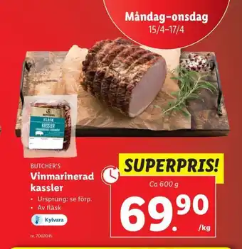 Lidl Butchers kassler erbjuda