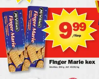 Pekås Mcvities finger marie kex erbjuda