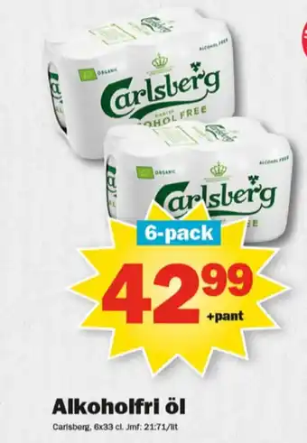 Pekås Carlsberg öl erbjuda