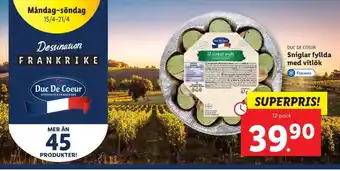 Lidl Duc de coeur sniglar erbjuda