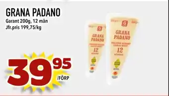 Nya Pulsen GRANA PADANO erbjuda