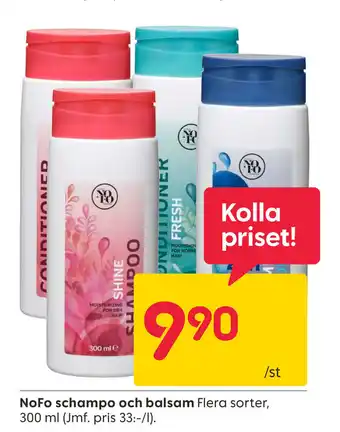 Rusta NoFo schampo och balsam erbjuda