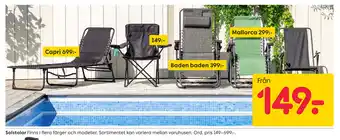 Rusta Solstolar erbjuda