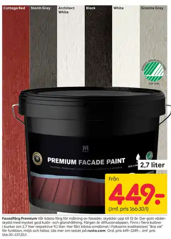 Fasadfärg Premium