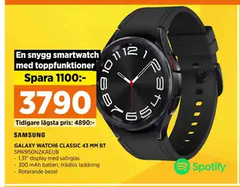 Power GALAXY WATCH6 CLASSIC 43 MM BT erbjuda