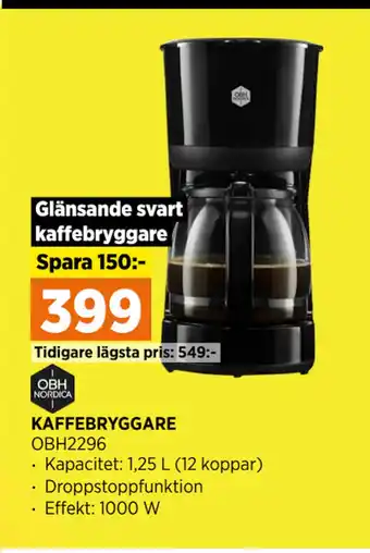 Power KAFFEBRYGGARE erbjuda