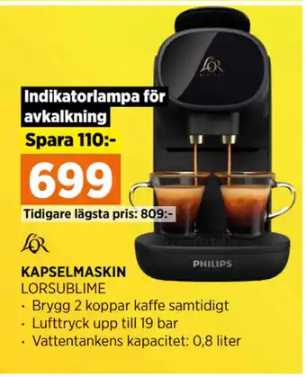 Power KAPSELMASKIN erbjuda