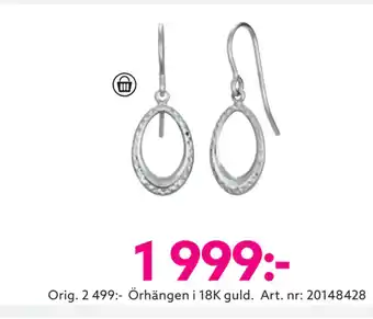 Örhängen i 18K guld