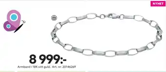 Armband i 18K vitt guld