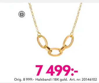 Albrekts Guld Halsband i 18K guld erbjuda