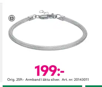 Albrekts Guld Armband i äkta silver erbjuda