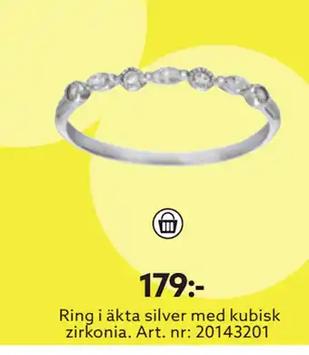 Albrekts Guld Ring i äkta silver med kubisk zirkonia erbjuda