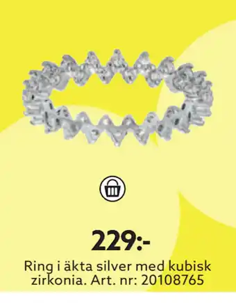 Albrekts Guld Ring i äkta silver med kubisk zirkonia erbjuda